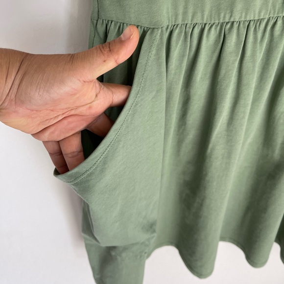 ASOS Pistachio Green Oversized Fit Mini Dress Size 4 - Picture 3 of 6